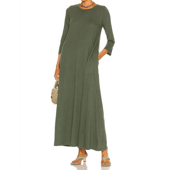 RAQUEL ALLEGRA Dresses & Skirts - NEW RAQUEL ALLEGRA drama maxi dress in army green